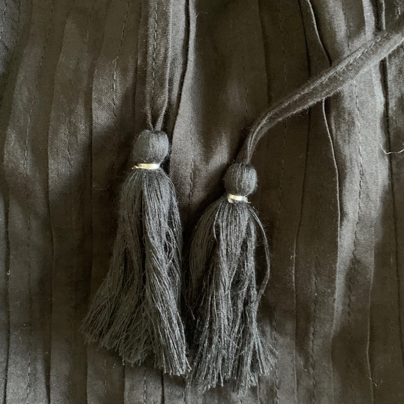 LOVE Sam Black Halter 100% Cotton Lace Boho Maxi Dress Women's Size Medium - Picture 7 of 14